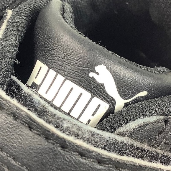 PUMA Tune Cat 3 Sneakers easy on off black & white toddler Size 4C EUC - Picture 2 of 12